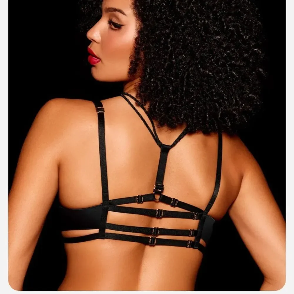 Honey Birdette Shibari Elegant Black Lingerie set